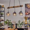 Ripoll Lampa wisząca, Kula świetlna, Lampa wisząca Ecru, Czarny, 3-punktowe