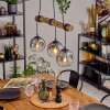 Ripoll lampa wisząca, kula świetlna, lampa wisząca kolory naturalne, czarny, 3-punktowe