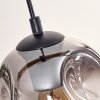 Ripoll lampa wisząca, kula świetlna, lampa wisząca kolory naturalne, czarny, 3-punktowe