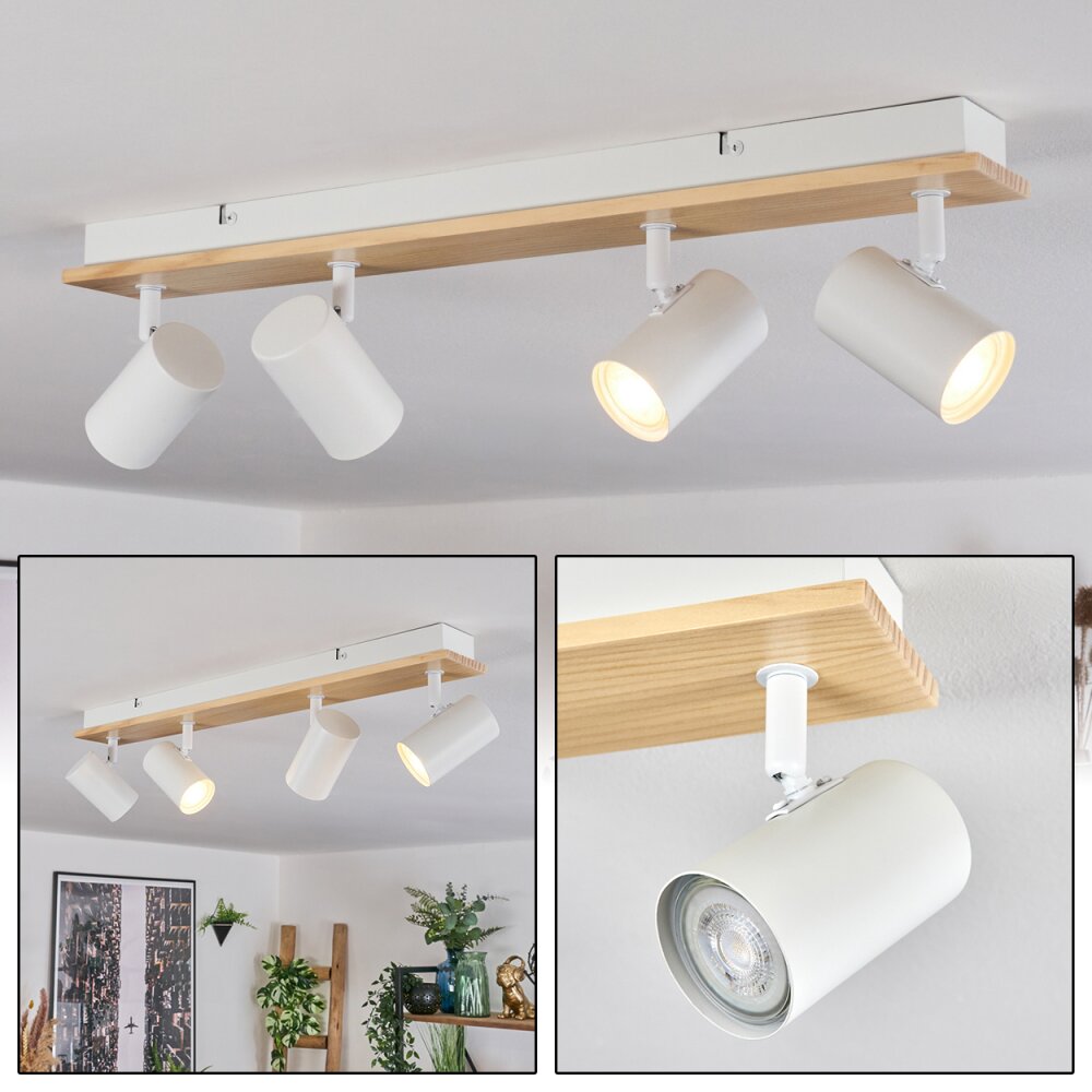 Gesteira Lampa sufitowa, Spot sufitowy Ecru, Biały, 4-punktowe main product photo