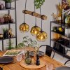 Ripoll Lampa wisząca, Kula świetlna, Lampa wisząca Ecru, Czarny, 3-punktowe