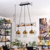 Ripoll Lampa wisząca, Kula świetlna, Lampa wisząca Ecru, Czarny, 3-punktowe
