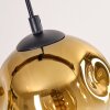 Ripoll Lampa wisząca, Kula świetlna, Lampa wisząca Ecru, Czarny, 3-punktowe