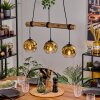 Ripoll Lampa wisząca, Kula świetlna, Lampa wisząca Ecru, Czarny, 3-punktowe