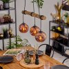 Ripoll lampa wisząca, kula świetlna, lampa wisząca kolory naturalne, czarny, 3-punktowe