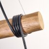 Ripoll lampa wisząca, kula świetlna, lampa wisząca kolory naturalne, czarny, 3-punktowe