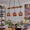 Ripoll lampa wisząca, kula świetlna, lampa wisząca kolory naturalne, czarny, 3-punktowe