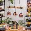 Ripoll lampa wisząca, kula świetlna, lampa wisząca kolory naturalne, czarny, 3-punktowe