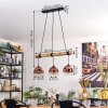 Ripoll lampa wisząca, kula świetlna, lampa wisząca kolory naturalne, czarny, 3-punktowe