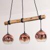 Ripoll lampa wisząca, kula świetlna, lampa wisząca kolory naturalne, czarny, 3-punktowe