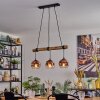 Ripoll lampa wisząca, kula świetlna, lampa wisząca kolory naturalne, czarny, 3-punktowe
