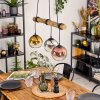 Koyoto Lampa wisząca, Kula świetlna, Lampa wisząca Ecru, Czarny, 3-punktowe