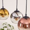 Koyoto lampa wisząca, kula świetlna, lampa wisząca kolory naturalne, czarny, 3-punktowe