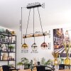 Koyoto lampa wisząca, kula świetlna, lampa wisząca kolory naturalne, czarny, 3-punktowe