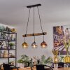 Koyoto lampa wisząca, kula świetlna, lampa wisząca kolory naturalne, czarny, 3-punktowe