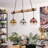 Koyoto lampa wisząca, kula świetlna, lampa wisząca kolory naturalne, czarny, 3-punktowe