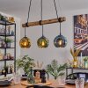 Ripoll Lampa wisząca, Kula świetlna, Lampa wisząca Ecru, Czarny, 3-punktowe