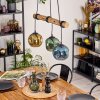 Ripoll Lampa wisząca, Kula świetlna, Lampa wisząca Ecru, Czarny, 3-punktowe
