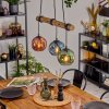 Ripoll lampa wisząca, kula świetlna, lampa wisząca kolory naturalne, czarny, 3-punktowe