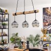 Ripoll Lampa wisząca, Kula świetlna, Lampa wisząca Ecru, Czarny, 3-punktowe