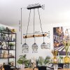 Ripoll lampa wisząca, kula świetlna, lampa wisząca kolory naturalne, czarny, 3-punktowe