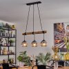 Ripoll lampa wisząca, kula świetlna, lampa wisząca kolory naturalne, czarny, 3-punktowe