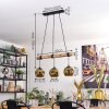 Ripoll lampa wisząca, kula świetlna, lampa wisząca kolory naturalne, czarny, 3-punktowe