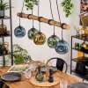 Ripoll lampa wisząca, kula świetlna, lampa wisząca kolory naturalne, czarny, 5-punktowe