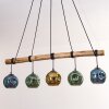 Ripoll lampa wisząca, kula świetlna, lampa wisząca kolory naturalne, czarny, 5-punktowe