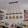 Ripoll lampa wisząca, kula świetlna, lampa wisząca kolory naturalne, czarny, 5-punktowe