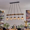 Ripoll lampa wisząca, kula świetlna, lampa wisząca kolory naturalne, czarny, 5-punktowe