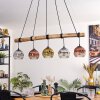 Ripoll lampa wisząca, kula świetlna, lampa wisząca kolory naturalne, czarny, 5-punktowe