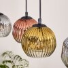 Ripoll lampa wisząca, kula świetlna, lampa wisząca kolory naturalne, czarny, 5-punktowe