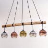 Ripoll lampa wisząca, kula świetlna, lampa wisząca kolory naturalne, czarny, 5-punktowe