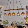 Ripoll lampa wisząca, kula świetlna, lampa wisząca kolory naturalne, czarny, 5-punktowe