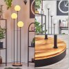 Gastor Lampa stojąca 30 cm Jasne drewno, Czarny, 3-punktowe