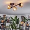 Chehalis lampa sufitowa, kula świetlna bursztynowy, przezroczysty, 3-punktowe