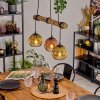 Ripoll Lampa wisząca, Kula świetlna, Lampa wisząca Ecru, Czarny, 3-punktowe