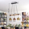 Ripoll Lampa wisząca, Kula świetlna, Lampa wisząca Ecru, Czarny, 3-punktowe