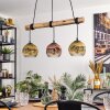 Ripoll lampa wisząca, kula świetlna, lampa wisząca kolory naturalne, czarny, 3-punktowe