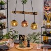 Ripoll lampa wisząca, kula świetlna, lampa wisząca kolory naturalne, czarny, 3-punktowe