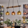 Ripoll lampa wisząca, kula świetlna, lampa wisząca kolory naturalne, czarny, 3-punktowe