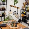 Ripoll Lampa wisząca, Kula świetlna, Lampa wisząca Ecru, Czarny, 3-punktowe