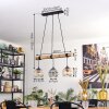 Ripoll lampa wisząca, kula świetlna, lampa wisząca kolory naturalne, czarny, 3-punktowe