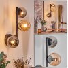 Chehalis Kula świetlna, Lampa ścienna 23 cm W kolorze bursztynu, Przydymiony, 3-punktowe