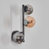 Chehalis Kula świetlna, Lampa ścienna 23 cm W kolorze bursztynu, Przydymiony, 3-punktowe