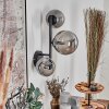 Chehalis Kula świetlna, Lampa ścienna 23 cm Przydymiony, 3-punktowe