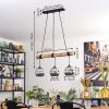 Ripoll lampa wisząca, kula świetlna, lampa wisząca kolory naturalne, czarny, 3-punktowe