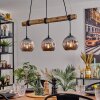 Ripoll lampa wisząca, kula świetlna, lampa wisząca kolory naturalne, czarny, 3-punktowe