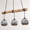 Ripoll lampa wisząca, kula świetlna, lampa wisząca kolory naturalne, czarny, 3-punktowe